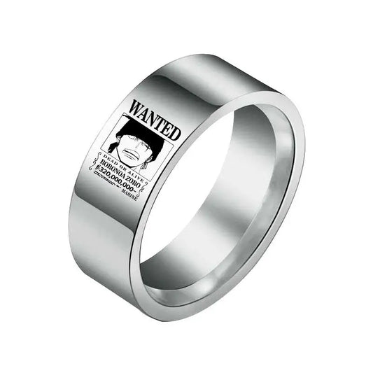 One Piece Ring – Wanted Roronoa Zoro