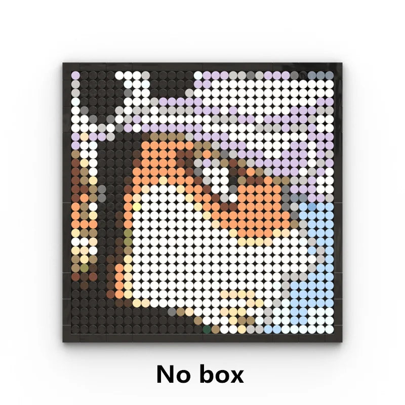 Mozaikowy obraz pixel art One Piece – Portret Roronoa Zoro (klocki)