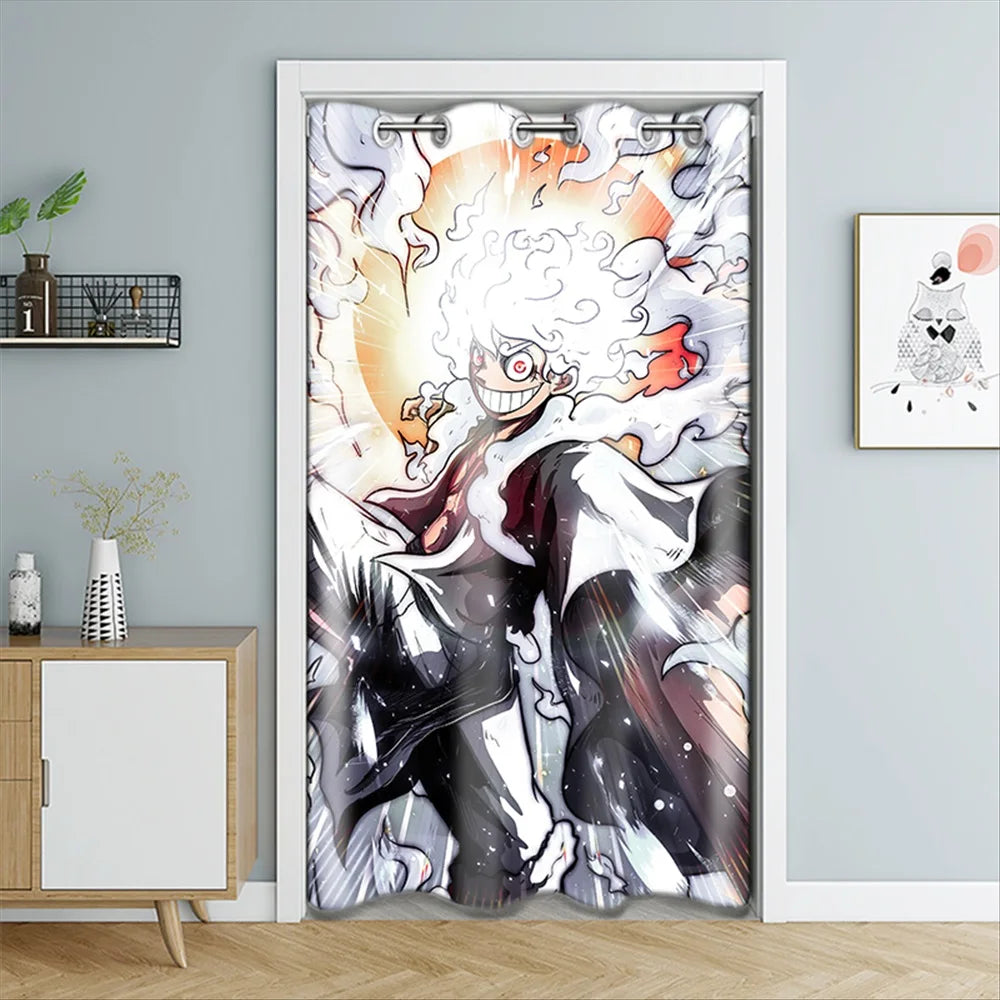 Zasłona drzwiowa One Piece – Luffy Gear 5 Nika (aura mocy)