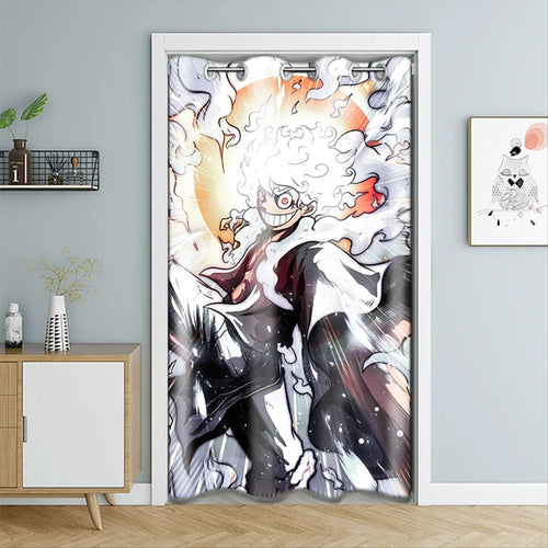 Zasłona drzwiowa One Piece – Luffy Gear 5 Nika (aura mocy)