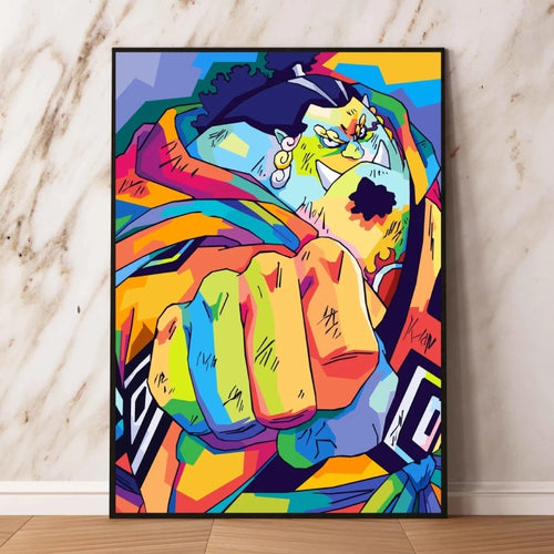 One Piece Pop Art Canvas - Jinbe Fist