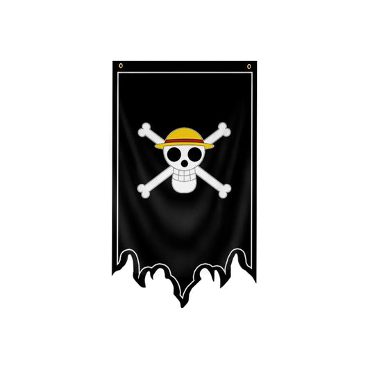 One Piece-flagga – Monkey D. Luffys Jolly Roger (klassisk)
