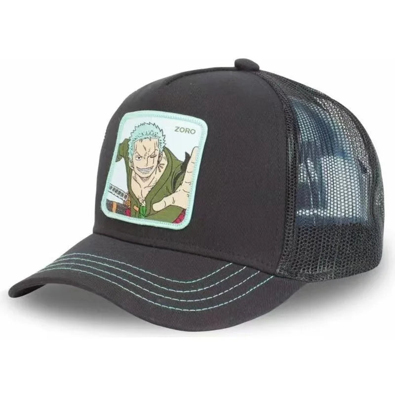 One Piece Trucker Cap - Zoro Black