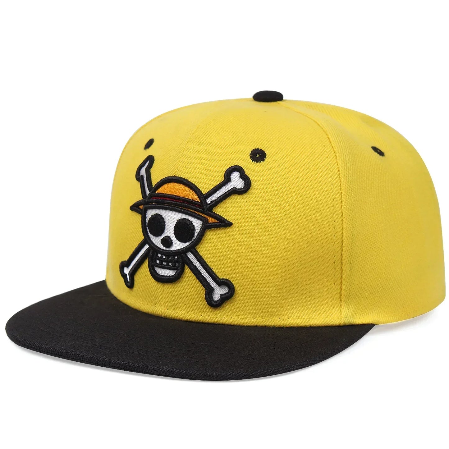 One Piece Yellow Skull Snapback