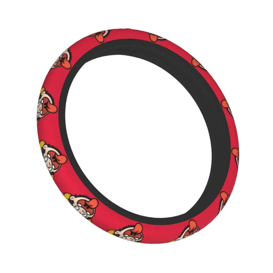 One Piece Car Steering Wheel Cover – Intense Red Luffy Pattern