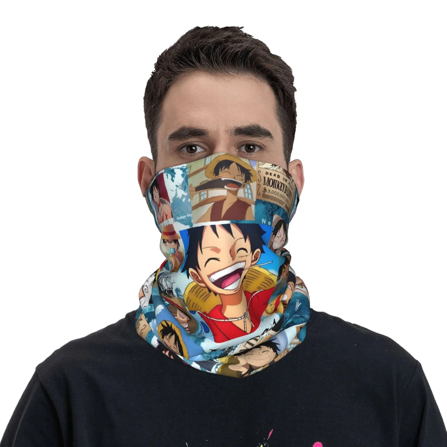 One Piece Bandana - Sky Blue Luffy