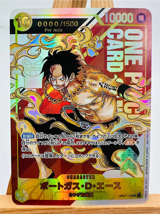 One Piece TCG-kort – Portgas D. Ace (Alternativ konst, Rare)