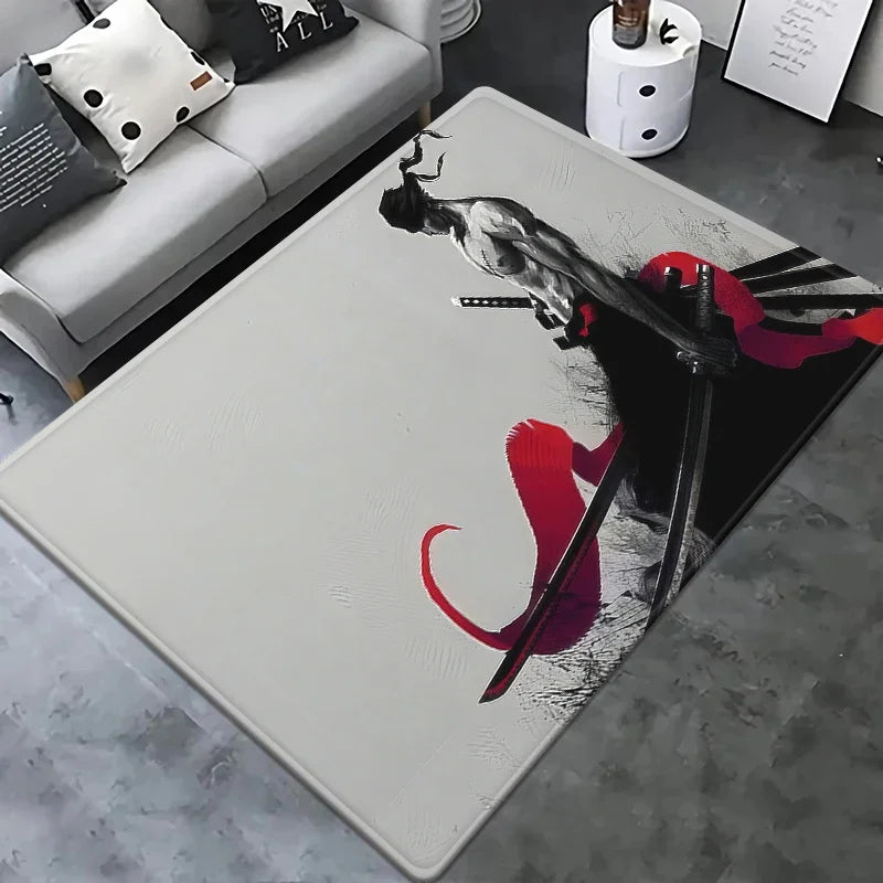One Piece-matta – Nico Robins silhuett (konstnärlig design i svart)