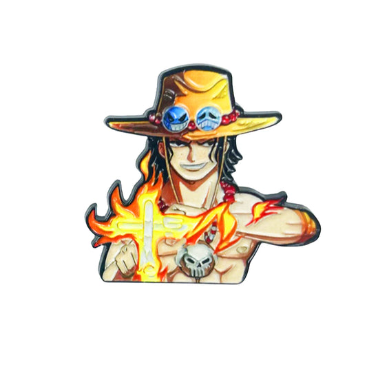 One Piece Pins - Chibi Portgas D. Ace Fiery Fists
