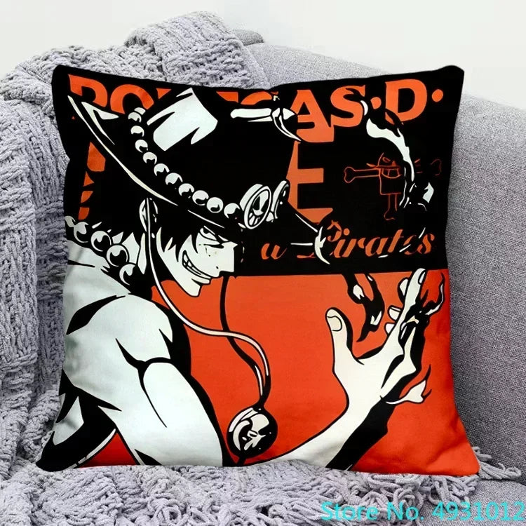 One Piece Cushion Cover - Portgas D. Ace & Sabo (Brothers)