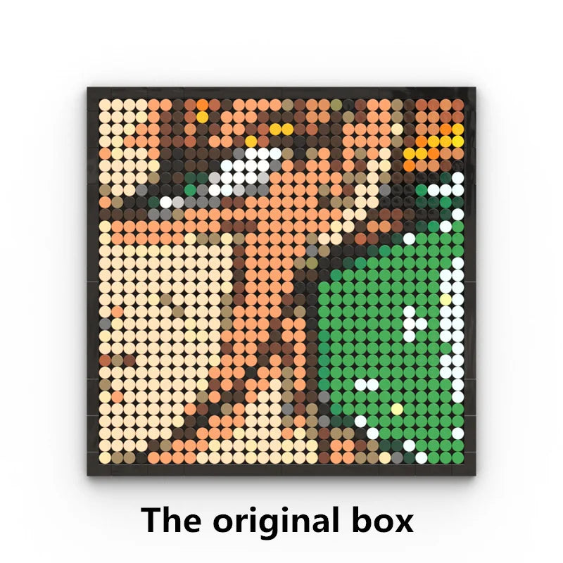 Mozaikowy obraz pixel art One Piece – Portret Roronoa Zoro (klocki)
