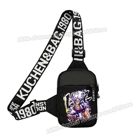 Torba na ramię One Piece – Monkey D. Luffy Fioletowy styl mangi