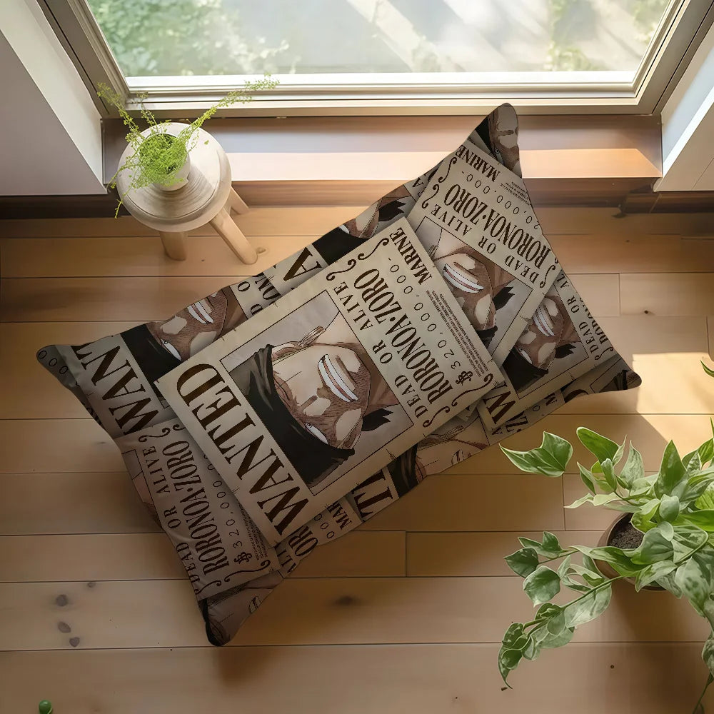 One Piece Wanted Pillowcase - Roronoa Zoro (Pirate Hunter)