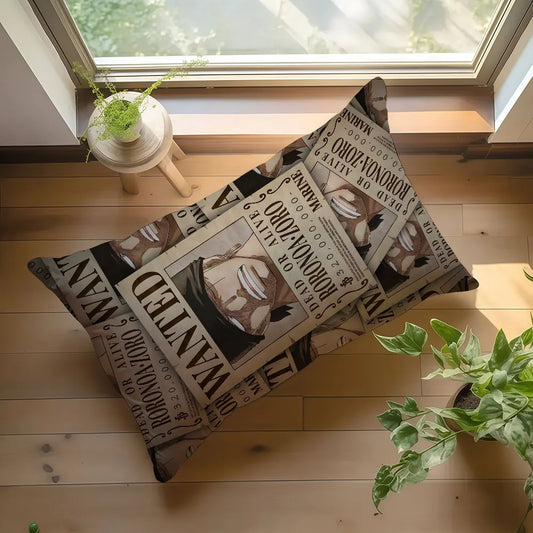 One Piece Wanted Pillowcase - Roronoa Zoro (Pirate Hunter)