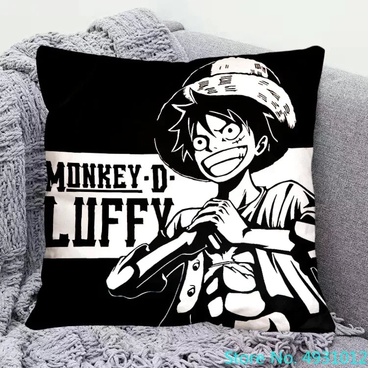 One Piece Cushion Cover - Monkey D. Luffy (Sketch Style)