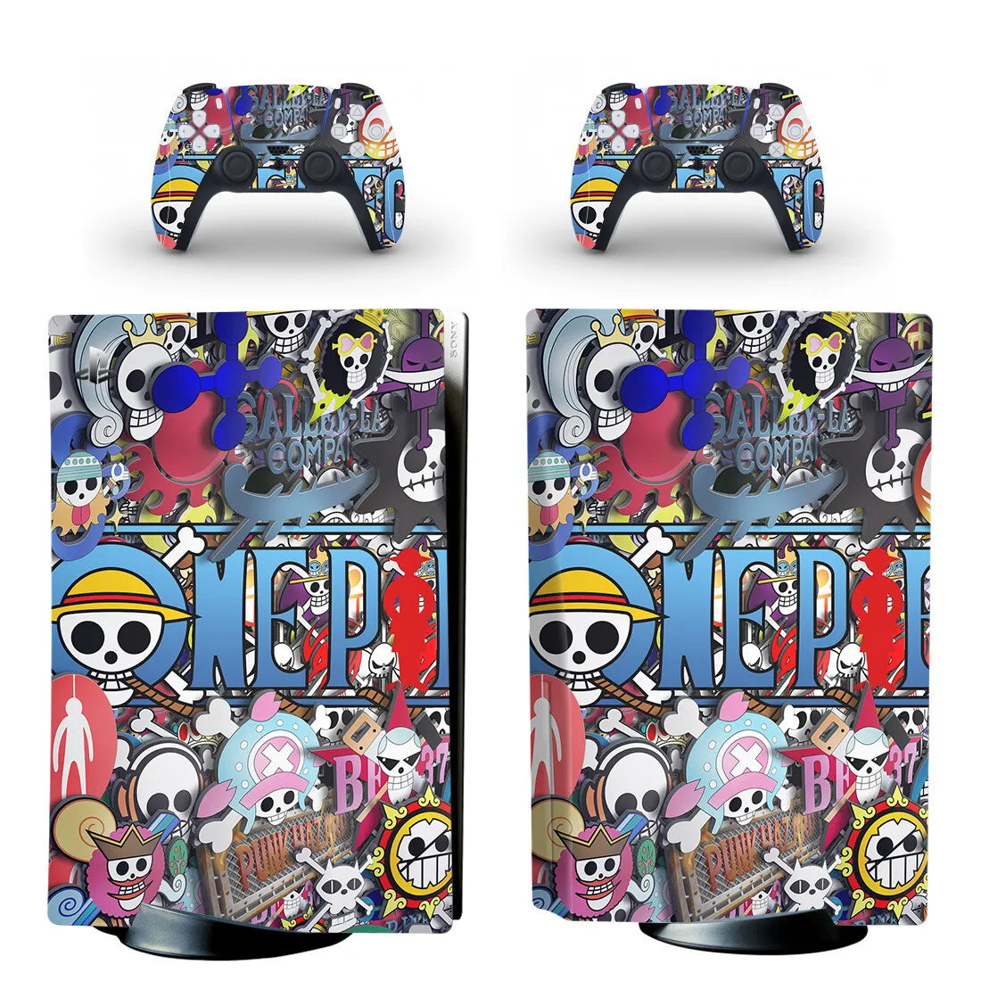 One Piece PS5 Stickers - Complete Mugiwara Crew