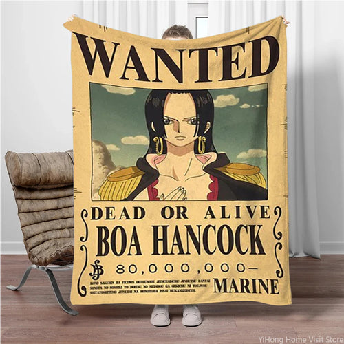 One Piece Wanted Blanket - Boa Hancock (The Pirate Empress)