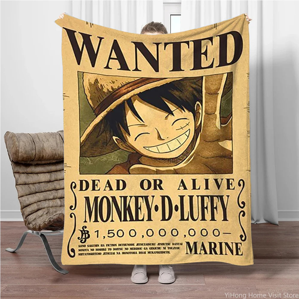 One Piece Wanted-filt – Monkey D. Luffy (500 miljoner bär)