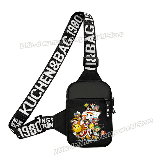 Torba na ramię One Piece – Kolorowa załoga w stylu chibi