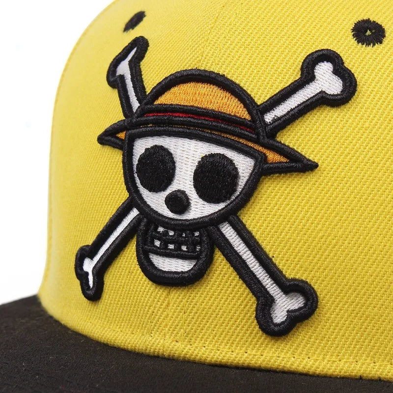 One Piece Yellow Skull Snapback
