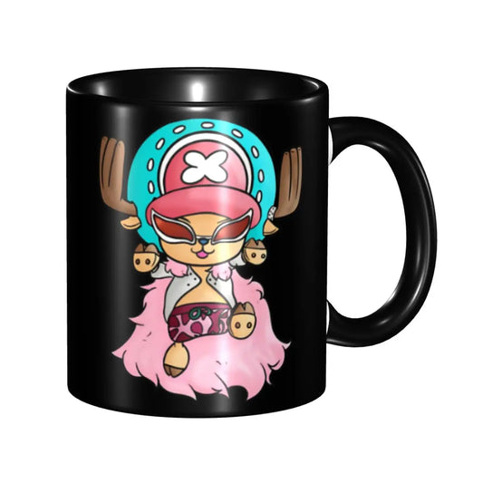 Kubek One Piece – Chopper lekarz na różowym tle