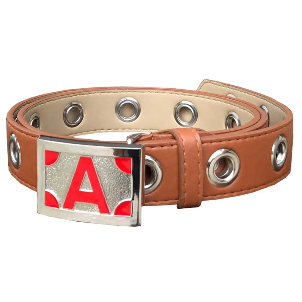 One Piece Ace Belt – Brown Leather Cosplay Model