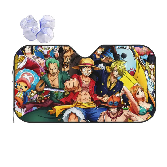 One Piece Car Sunshade - Roronoa Zoro Portrait (Side Window)