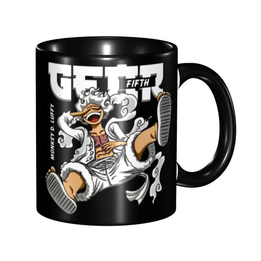 One Piece Mug - Gear 5 Nika Sketch & Wooden Finish