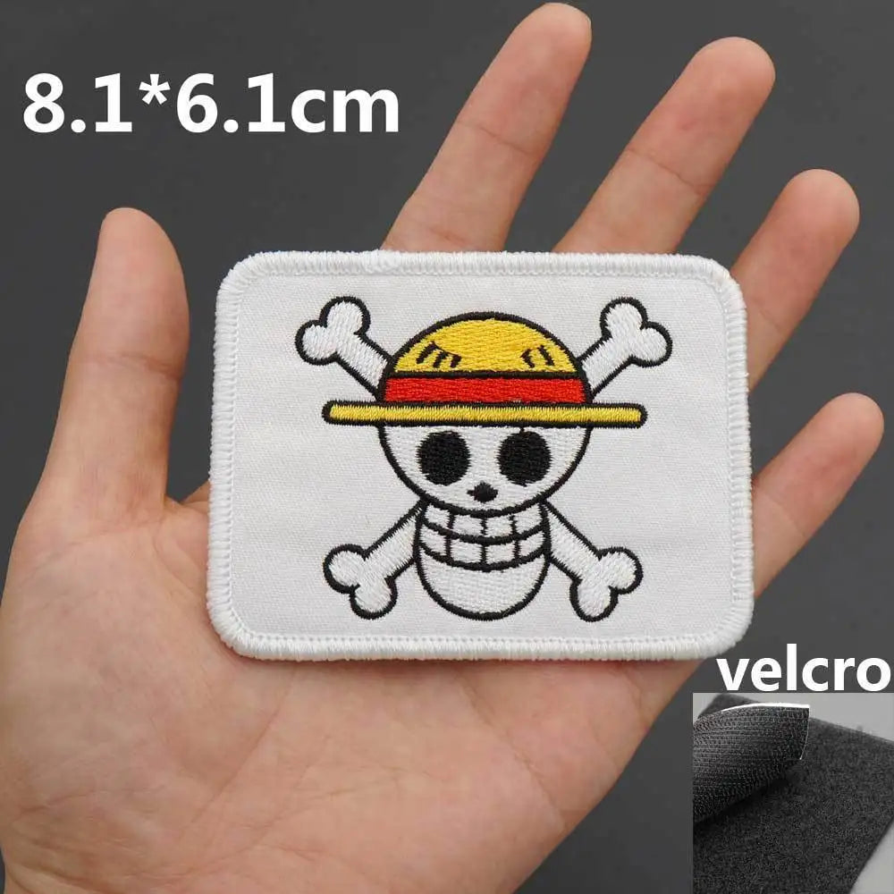 One Piece Patch - Jolly Roger Skull & Crossbones (Rectangular)