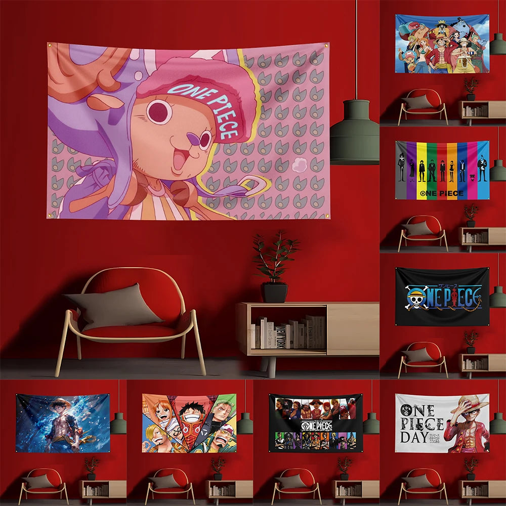 One Piece Poster - Chopper (Pink Background)