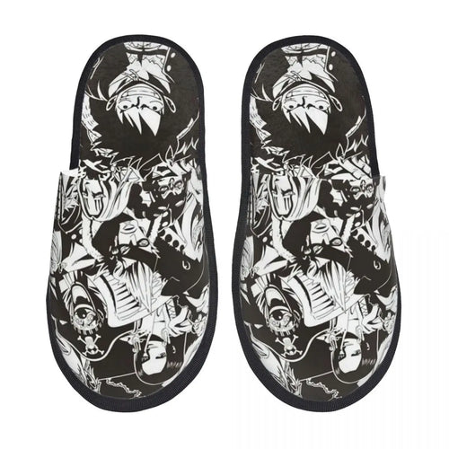 One Piece Slippers - Crew Black & White Portraits Design
