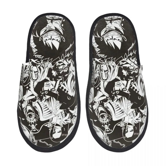 One Piece Slippers - Crew Black & White Portraits Design