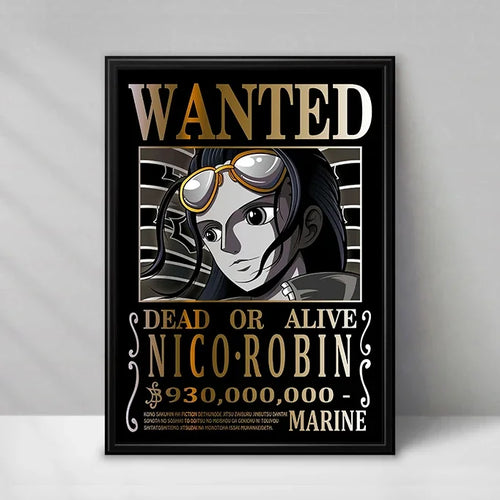 One Piece Wanted Poster - Nico Robin (Vintage Style)