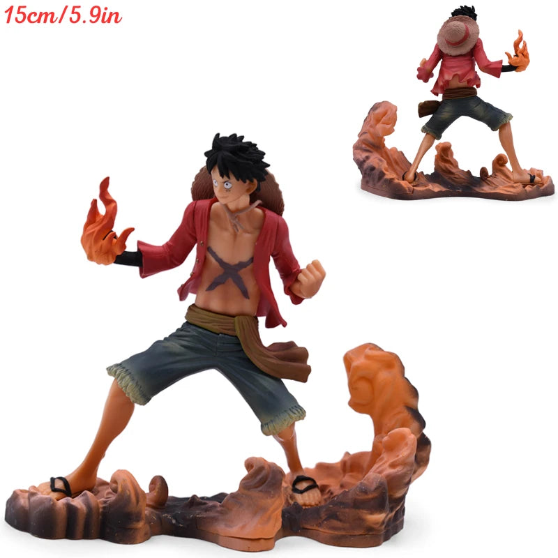 One Piece Figurine - Monkey D. Luffy Wano Style (Rock Effects)