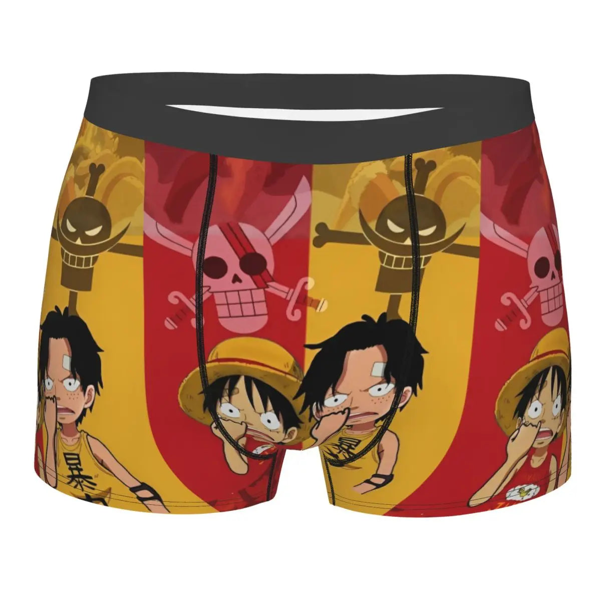 Boxers - Yellow Pirate Symbols