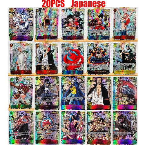 One Piece TCG-kortpack – japanskt set med 20 exemplar (sällsynt)