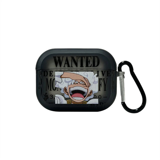 AirPods-fodral One Piece – Efterlystaffisch i mangastil