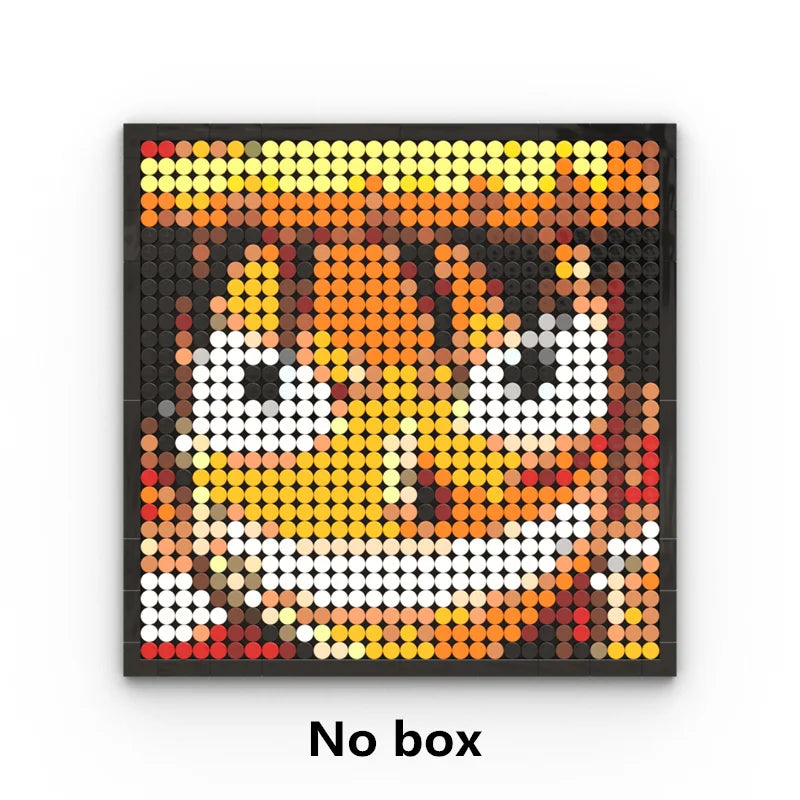 Mozaikowy obraz pixel art One Piece – Portret Roronoa Zoro (klocki)