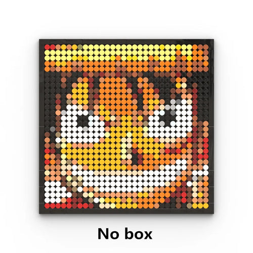 Obraz pixel art One Piece – portret Monkey D. Luffy’ego (klocki konstrukcyjne)