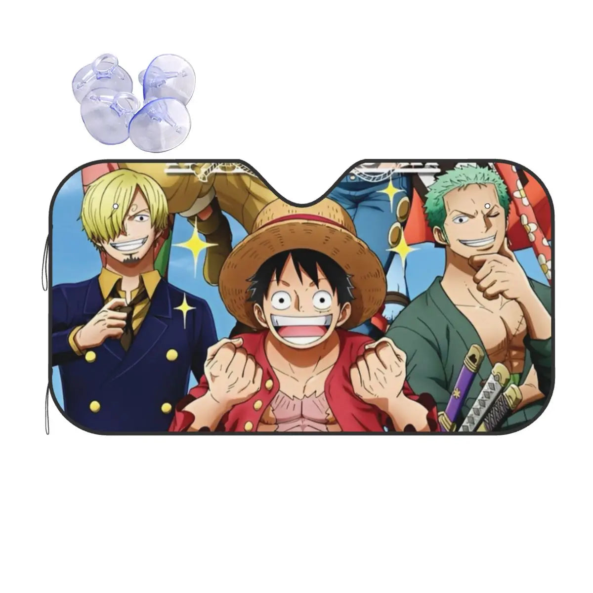 One Piece Car Sunshade - Vinsmoke Sanji Portrait (Side Window)