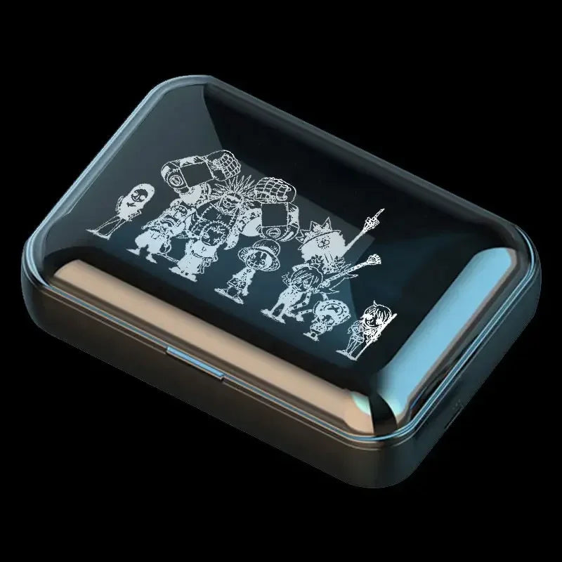One Piece Wireless Earbuds – Black Manga-Style Crew