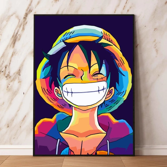 One Piece Pop Art-tavla – Monkey D. Luffys strålande leende