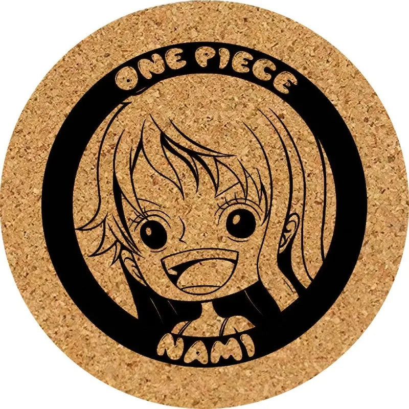 One Piece Coaster – Wanted Nami Cork Engraving