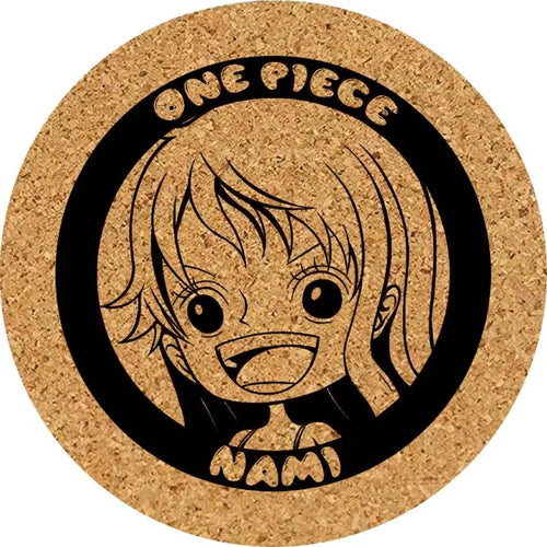 One Piece Coaster – Wanted Nami Cork Engraving