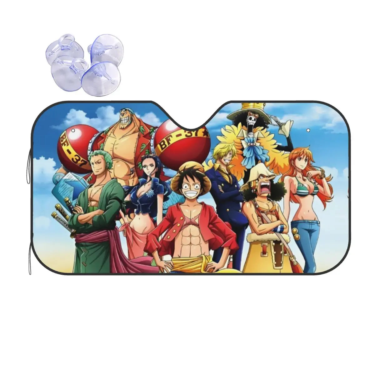One Piece Front Sunshade - Crew Illustration at Sunset
