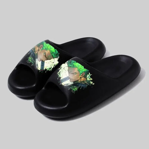 One Piece-tofflor – Zoro grönt svärd