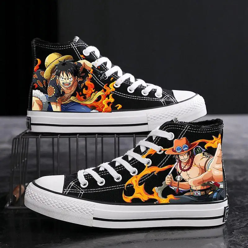One Piece-sneakers – Sanji svart
