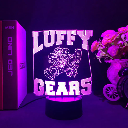One Piece LED Night Light - Luffy Gear 5 Transformation (Purple)