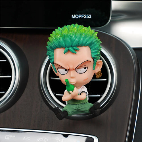 One Piece-biltillbehör – Roronoa Zoro-figur för ventilationsgaller