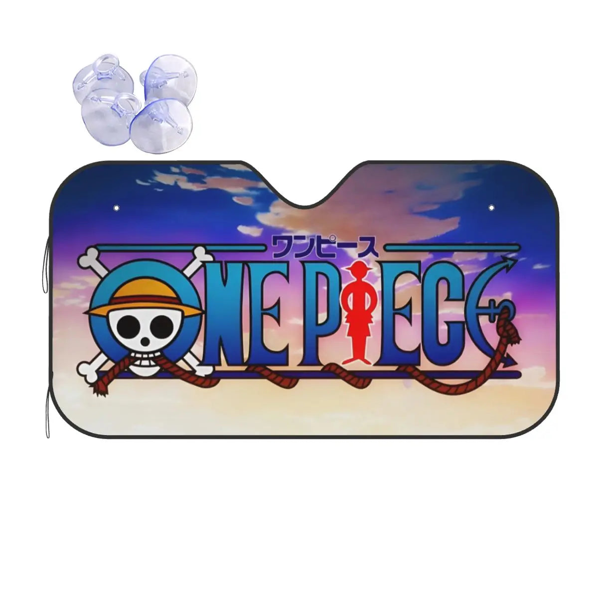 One Piece-bilsolskydd – klassisk logotyp